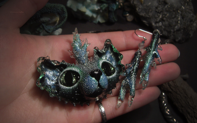 Комплект волшебных украшений с лесным ЛосеРогом