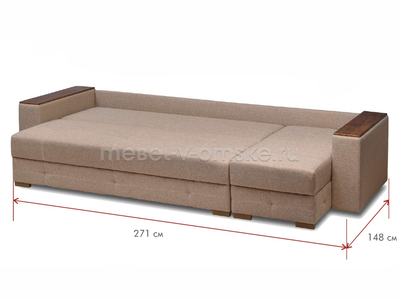 Диван угловой Токио-Б-МДФ (тик-так)