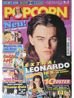 Popcorn Magazine May 1998 Leonardo DiCaprio, Guano Apes, Usher, Blumchen, Touche, Guildo Horn, PUR,