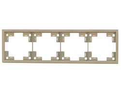Рамка четверная стандарт, латте Rikett - 35840 LT