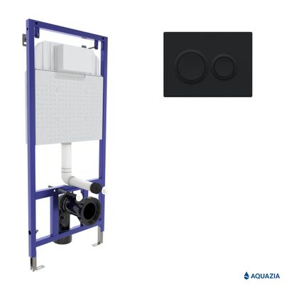 Инсталляция VISAM SLIM 525 для подвесного унитаза (O5 Soft Touch черная)