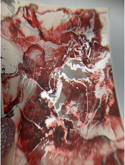 Слайдеры фольгированная акварель Alcohol Ink NF-011 SILVER