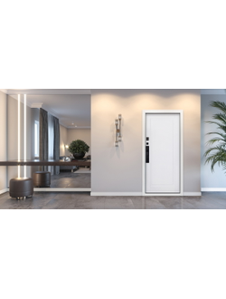 Стальная дверь   Plata (биометрический замок Smart Lock Y12)
