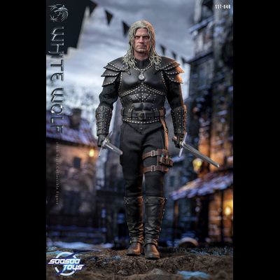 Ведьмак Геральт (Генри Кавилл, "The Witcher" Netflix) - КОЛЛЕКЦИОННАЯ ФИГУРКА 1/6 white wolf (SST048) - Soosoo toys