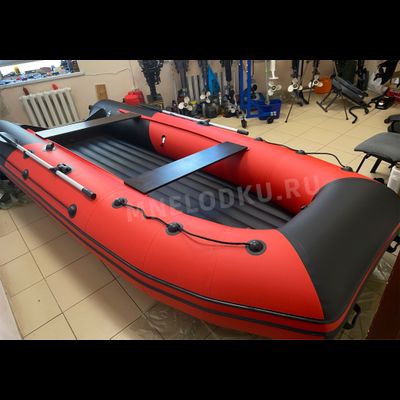 Моторная лодка Таймень RX 4300 НДНД красный/черный