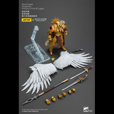 Сангвиний, Примарх Кровавых Ангелов (Warhammer Horus Heresy) - КОЛЛЕКЦИОННАЯ ФИГУРКА 1/18 Blood Angels Sanguinius Primarch of the IX Legion (JT00218) - JOYTOY