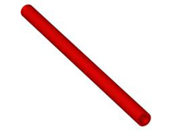 Hose, Rigid 3mm D.  7L / 5.6cm, Red (75c07 4287970 6535158)