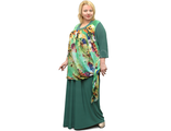 Эффектное платье БОЛЬШОГО размера Арт. 2218 (Цвет изумрудный) Размеры 58-84