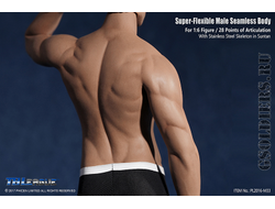 Супер-подвижное бесшовное мужское тело (телоид) PL2016-M33 1/6 Super Flexible Seamless Male Figure Body Steel Skeleton - PHICEN