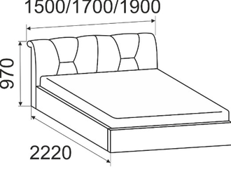 Кровать «Соната» - ИЖ МЕБЕЛЬ