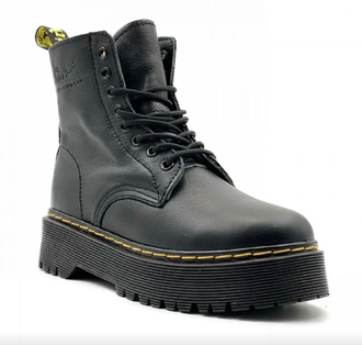 Dr. Martens Jadon Black с мехом (Черные)