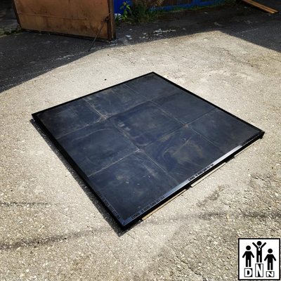 Помост для гиревого спорта резиновый 1,5 х 1,5 х 0.02м DNN