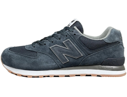 New Balance 574 Retro Metallic Patch Blue