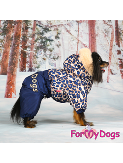 Комбинезон на шелке Лео синий