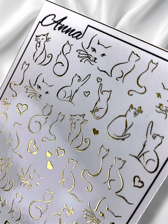 Слайдер-дизайн MilliArt Nails Металл MTL-284