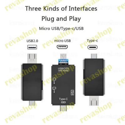 Картридер USB 3,0, OTG, Type C, Micro TF, SD многофункциональный