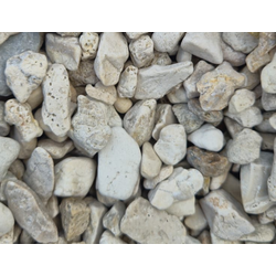 Бежевый мрамор галтовка, фракция 5-10 мм