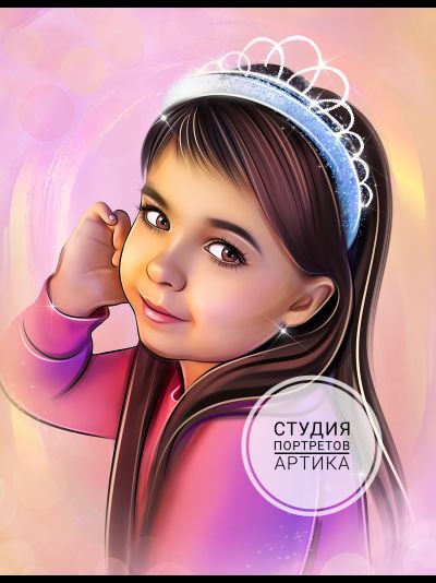 Портрет в Стиле Диджитал 1 Человек