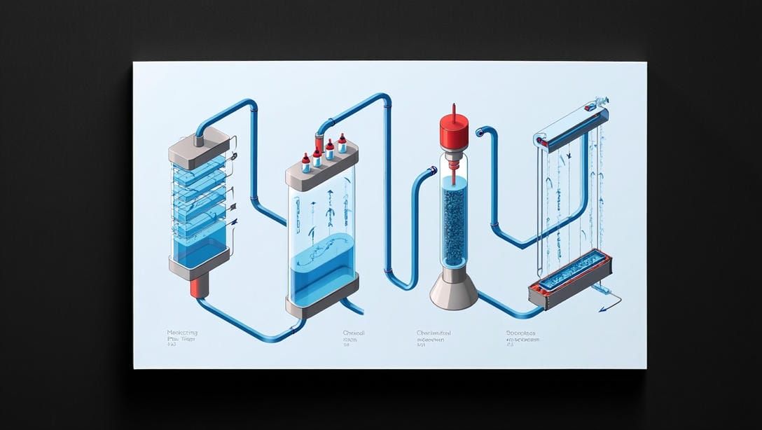 Последовательность этапов очиствки воды от ртути