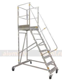 Лестница с площадкой ЛС-2.0 светоотражающие наклейки