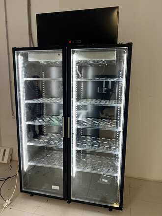 Морозильная камера на 2 стеклянных двери коловрат 2  -15°C