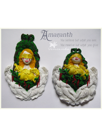 Объёмная подвеска &quot;Амарант&quot;, падший ангел