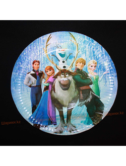 Тарелка "Анна и Эльза" 10шт.
