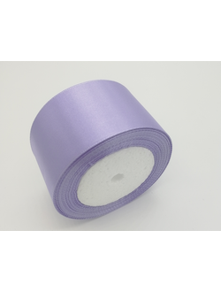 Лента атласная 50 мм, цвет светло сиреневый арт. 44