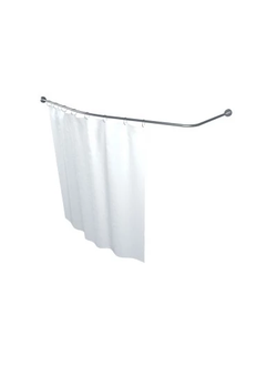 Карниз нержавеющий для штора к ванне Triton Мишель-170, Г-образный, 170x96 см