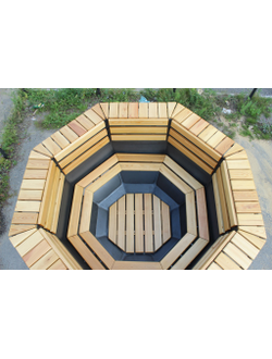 Банный чан на 6 человек 200 х 200 см (внутренние размеры)