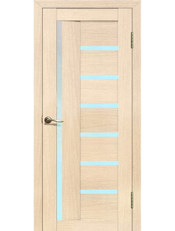 Дверь межкомнатная Экошпон Сибирь профиль Модель 217 Ясень латте