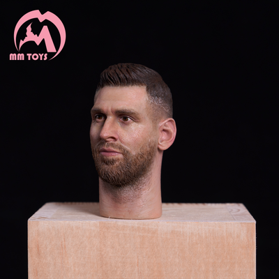 Скульпт с шеей (Лионель Месси) - 1/6 Messi head sculpture (MM003) - MM TOYS