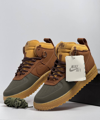 Nike Air Force 1 Duckboot Multicolor с мехом