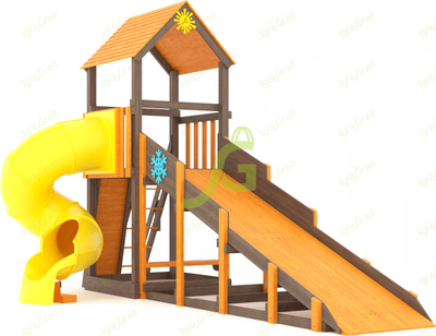 Всесезонная площадка IgraGrad С Tower с трубой SF