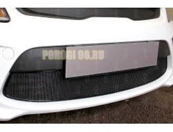 Защита радиатора KIA RIO 2017- black низ PREMIUM