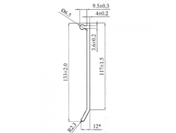 Уплотнитель сдвижной крыши (резинка от подлива) SAB967