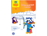 Картон белый А4, двусторонний, Мульти-Пульти, 10л., мелованный, в папке, &quot;Приключения Енота. Белоснежный&quot;