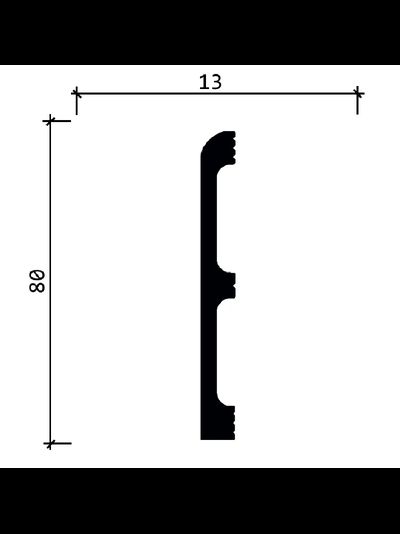 Напольный плинтус Decor-Dizayn 706-93SH, влагостойкий, ударопрочный, 2,4 метра