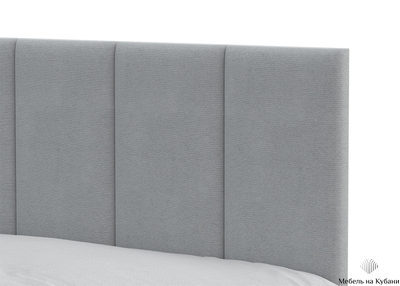 Кровать «КР 3» Серая 90 см (с основанием)