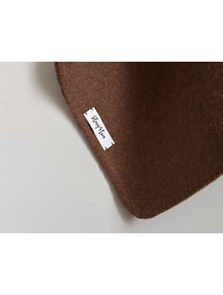 Палантин шерстяной двусторонний из пальтовой ткани