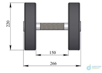 Гантель профессиональная 22,5 кг