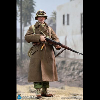 ТРЕСНУЛ УГОЛОК - Солдат немецкого африканского корпуса - КОЛЛЕКЦИОННАЯ ФИГУРКА 1/6  WW2 German Africa Corps WH Infantry – Burk (D80152) - DID