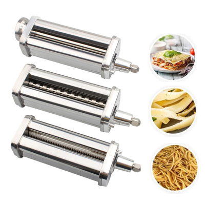 Набор насадок ножи роликовые для раскатки теста и нарезки спагетти, феттучини (3 шт) Artisan для KitchenAid