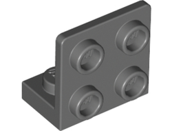 Bracket 1 x 2 - 2 x 2 Inverted, Dark Bluish Gray (99207 / 6308045)
