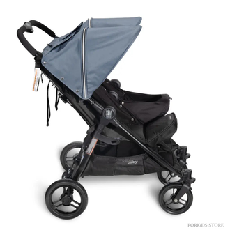 Slim double pram sale