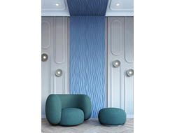 Стеновая панель Bello Deco СП13, 3D, дюрополимер, влагостойкая, под покраску, 50х50х1,5 см