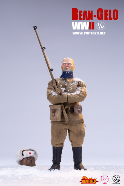 Красноармеец-рыбак Ефим - КОЛЛЕКЦИОННАЯ ФИГУРКА 1/12 scale Bean Gelo Series fisherman Lim Yefu Deluxe Ver (BGS027) - POP COSTUME