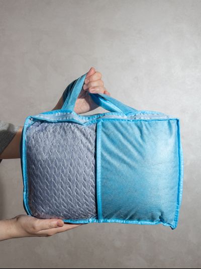 Плед с рукавами "Сиреневый бриз" из микрофибры (велсофта)