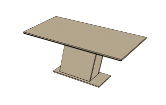 Стол (раздвижной с 1-2 вставками)