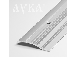 Порог-стык РАЗНОУРОВНЕВЫЙ ПР 02 900мм 01л серебро-люкс Лука [59038]